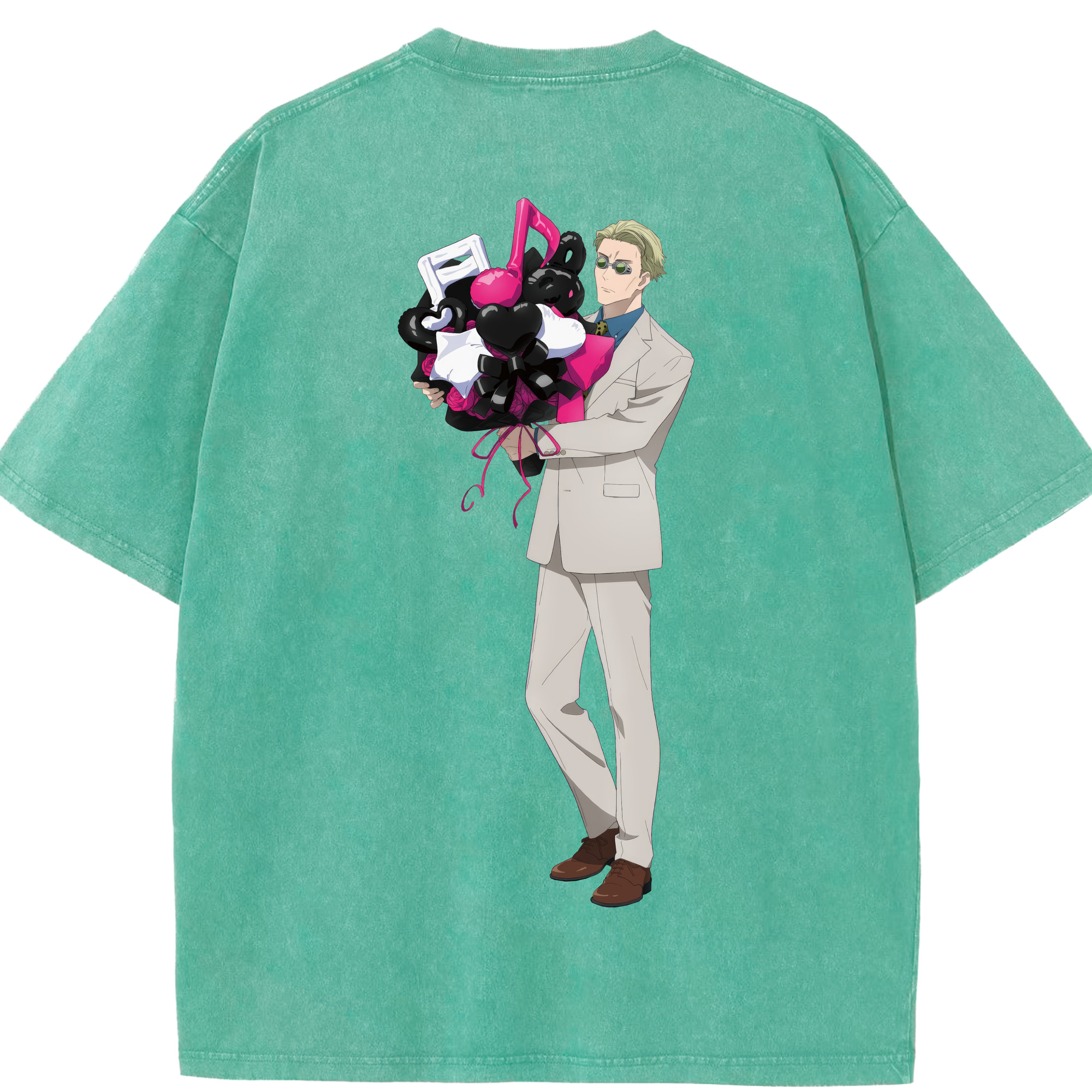 （画像用） 呪術廻戦 Jujutsu Kaisen 綿100% ヴィンテージ風 半袖Tシャツ（背面プリント）